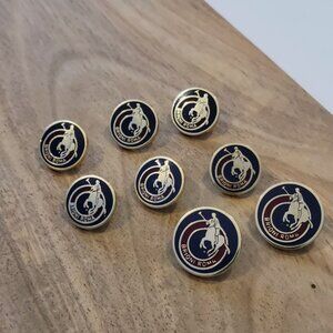 8 Brioni Roma Brass Polo Sport Coat Blazer Replacement Buttons
